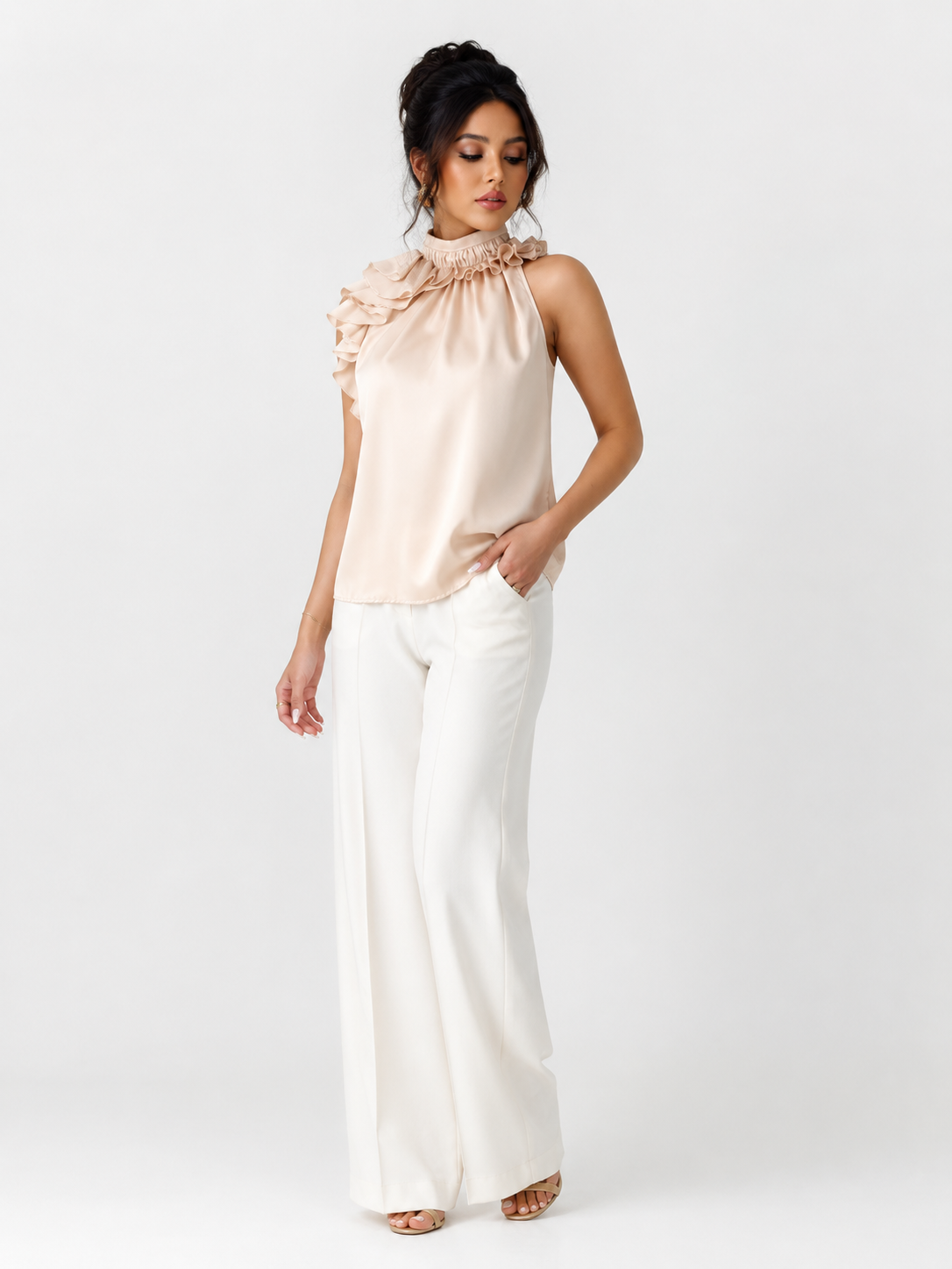 The Elowen Ruffle Blouse