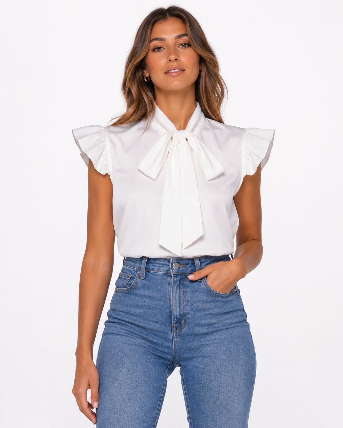 The Valeria Bow Blouse