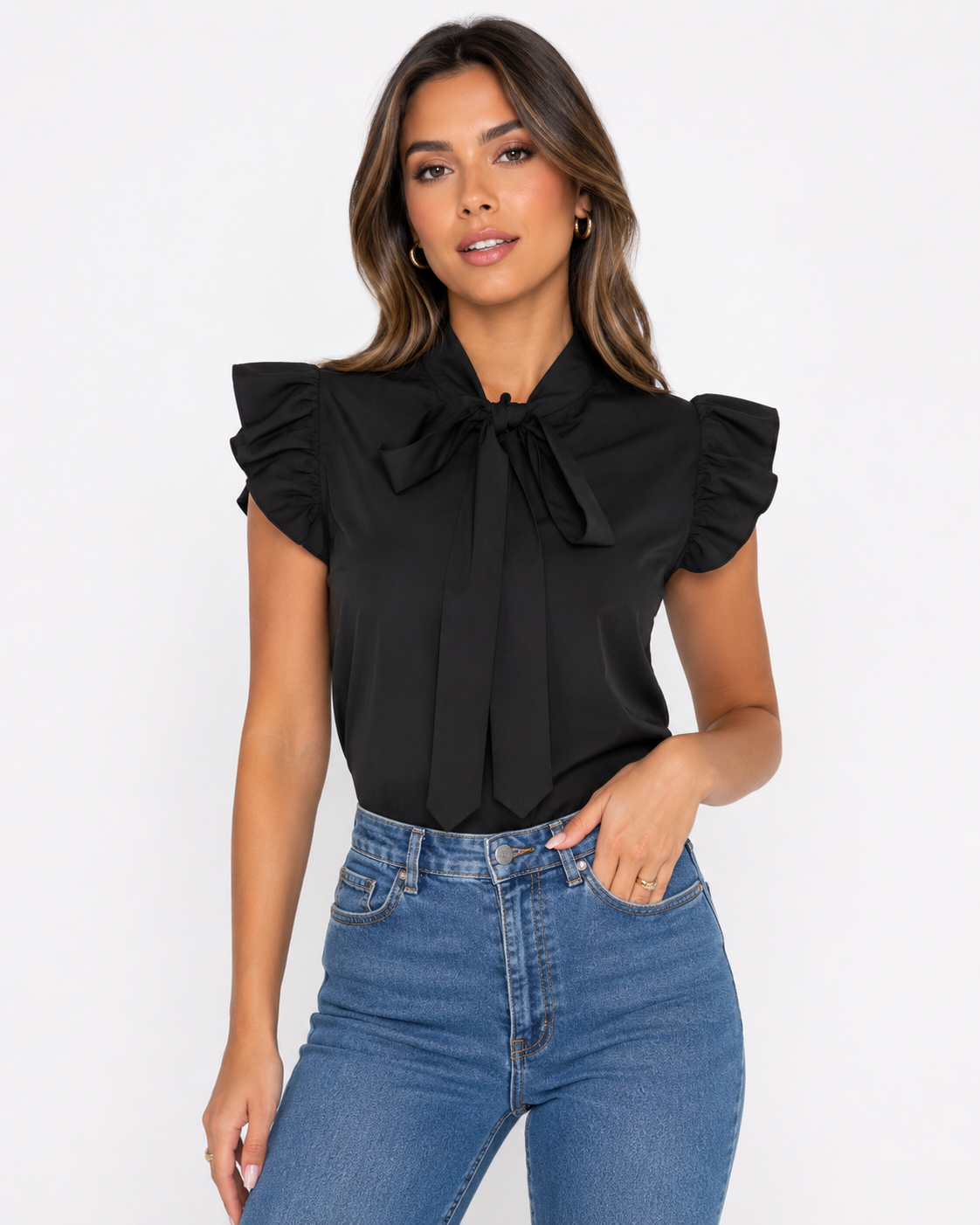 The Valeria Bow Blouse